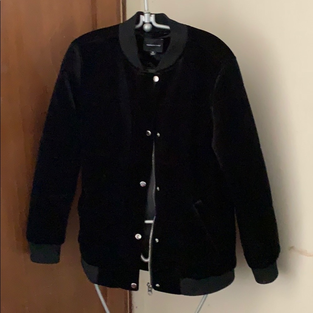 Black velvet Members Only jacket worn once